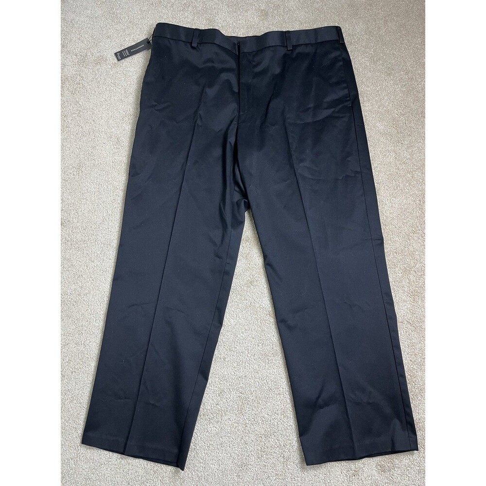 NWT Dockers Premium Tribute Khaki Pants Mens 40x30 Black Flat Front‎ Relaxed Fit